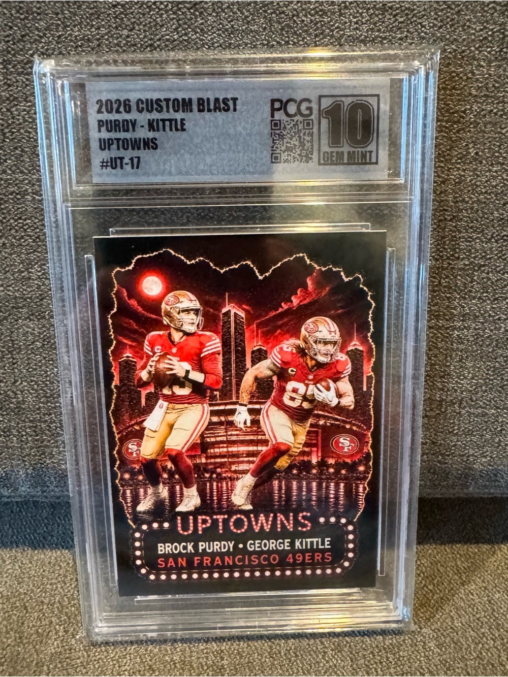 2026 Custom Blast Purdy - Kittle Uptowns #UT-17 PCG 10 Gem Mint
